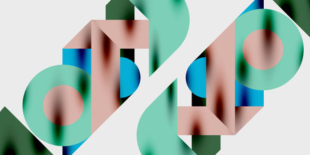 Vibrant abstract background circles with smooth gradients, creating a dynamic and modern design....