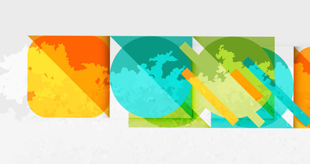 Grainy texture geometric abstract background. Vector Illustration For Wallpaper, Banner, Background, Card, Book Illustration, landing pageのイラスト素材