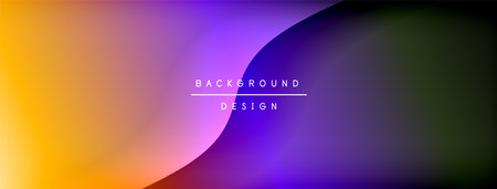 Bright rainbow style color gradient with curve round shape line background. Vector Illustration For Wallpaper, Banner, Illustration, landing pageのイラスト素材