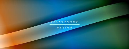 Gradient and shadow wave line geometric background. Vector Illustration For Wallpaper, Banner, Background, Card, Book Illustration, landing pageのイラスト素材