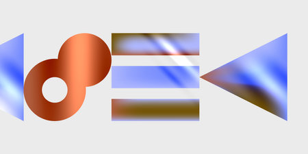 Triangles, circles, squares, rectangles design. Vector Illustration For Wallpaper, Banner, Background, Card, Book Illustration, landing pageのイラスト素材