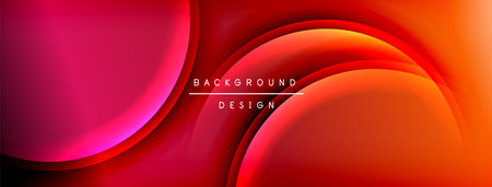 Bright rainbow style color gradient with curve round shape line background. Vector Illustration For Wallpaper, Banner, Illustration, landing pageのイラスト素材