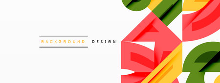 Abstract geometric background with shapes, featuring circular and rounded elements. Bold contrast, smooth gradients, dynamic composition, futuristic styleのイラスト素材