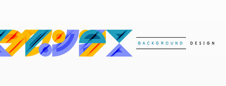 Abstract geometric background with shapes, featuring circular and rounded elements. Bold contrast, smooth gradients, dynamic composition, futuristic styleのイラスト素材