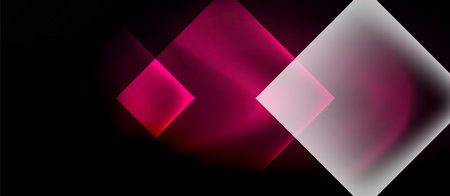 Dark neon colors with glass square shapesのイラスト素材