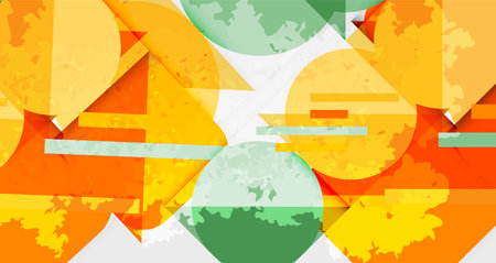 Grainy texture geometric abstract background. Vector Illustration For Wallpaper, Banner, Background, Card, Book Illustration, landing pageのイラスト素材