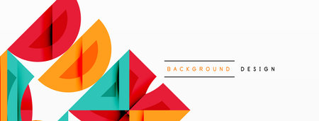 Abstract geometric background shapes forming a modern, symmetrical pattern. Bold contrast, smooth gradients, dynamic composition, futuristic styleのイラスト素材