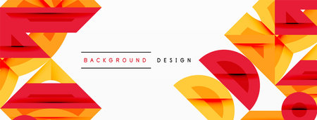 Abstract geometric background shapes forming a modern, symmetrical pattern. Bold contrast, smooth gradients, dynamic composition, futuristic styleのイラスト素材