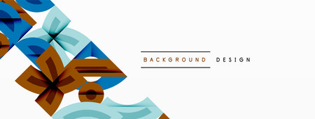 Abstract geometric background shapes forming a modern, symmetrical pattern. Bold contrast, smooth...