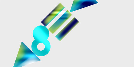 Circles and triangles modern art. Vector Illustration For Wallpaper, Banner, Background, Card, Book Illustration, landing pageのイラスト素材