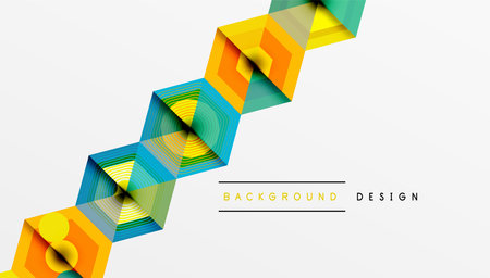 Creative hexagons geometric shapes designのイラスト素材