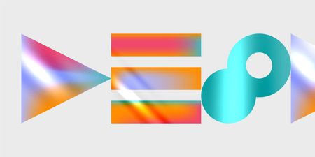 Circles and triangles modern art. Vector Illustration For Wallpaper, Banner, Background, Card, Book...