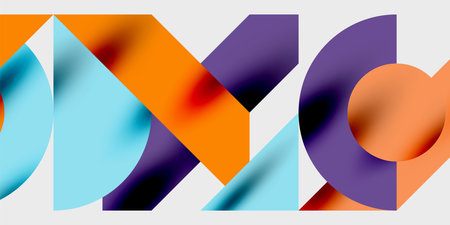 Vibrant abstract background circles with smooth gradients, creating a dynamic and modern design....