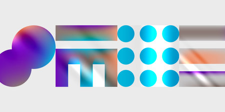 Triangles, circles, squares, rectangles design. Vector Illustration For Wallpaper, Banner,...
