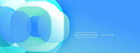 Circular abstract design with overlapping translucent circles and round shapes, blending gradients...