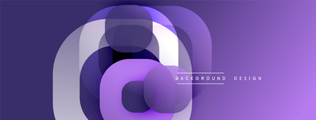 Abstract background with layered translucent gradient shapesのイラスト素材