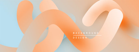 Abstract fluid shapes, soft colors blend. Peach, light blue, beige create modern design. Minimalist...