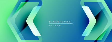 Abstract gradient background. Blue, green hues create dynamic visual flow. Modern design elements suggest movement, energy. Text reads background design.のイラスト素材