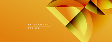 Abstract geometric design. Orange, yellow hues create dynamic visual effect. Modern background suitable for various projects.のイラスト素材