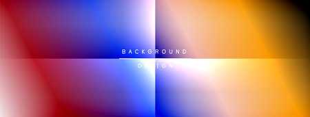 Abstract gradient background. Vivid colors blend smoothly, creating dynamic visual effect. Text reads background design.のイラスト素材