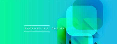 Abstract gradient background. Overlapping squares create dynamic visual effect. Modern design...