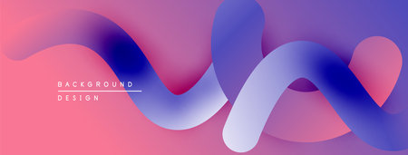 Abstract fluid shapes, vibrant colors blend. Gradient background creates dynamic visual effect....