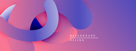 Abstract fluid shapes, vibrant purple hues, smooth gradients. Modern design element for backgrounds,...