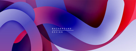 Abstract fluid shapes, vibrant blues, purples, reds create dynamic background. Modern design, smooth...