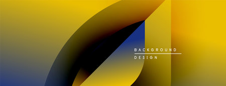Abstract gradient design. Yellow, blue hues blend smoothly. Modern aesthetic, suitable for digital...