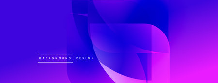 Abstract purple design. Fluid shapes overlap, creating dynamic visual effect. Modern background...