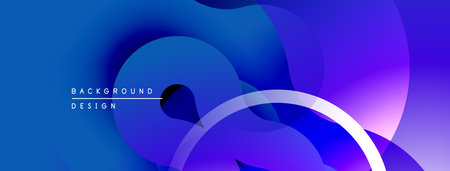 Abstract fluid shapes, blue purple gradients. Modern design, smooth transitions, dynamic composition. Minimalist aesthetic, elegant backdrop.のイラスト素材