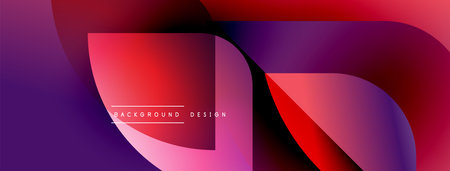 Abstract fluid shapes, vibrant magenta, purple, red gradients. Modern design element for backgrounds, banners, presentations.のイラスト素材
