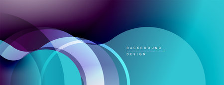 Abstract flowing shapes, vibrant colors blend. Gradient background creates dynamic visual effect. Modern design element for digital projects.のイラスト素材