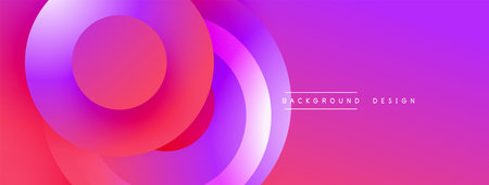 Abstract vibrant layers create dynamic composition. Pink, purple hues blend smoothly, modern design...