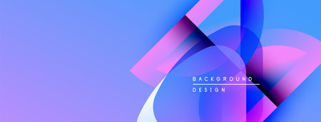 Abstract fluid shapes, vibrant purple hues, modern design. Gradient background creates dynamic visual effect. Text reads background design.のイラスト素材
