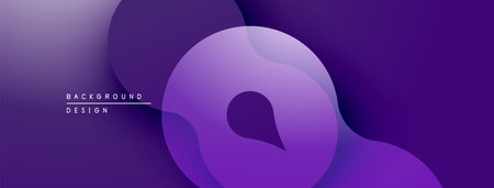 Abstract purple gradients form flowing shapes. Minimalist design suggests modern aesthetic, suitable for backgrounds.のイラスト素材