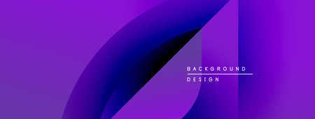 Abstract purple design. Fluid shapes overlap, creating dynamic visual effect. Text reads background design. Minimalist, modern aesthetic.のイラスト素材