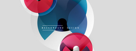 Abstract shapes overlap, creating dynamic visual effect. Soft colors blend with white background. Text reads background design.のイラスト素材