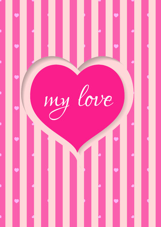 Valentines card heartのイラスト素材