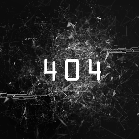 Technological inscription. A program code error on an abstract background. Technological elements.