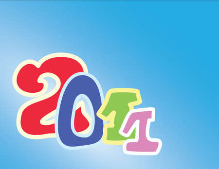 abstract 2011 festive new year card with place for your textのイラスト素材