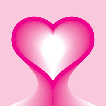 heart form head abstract vector illustration のイラスト素材