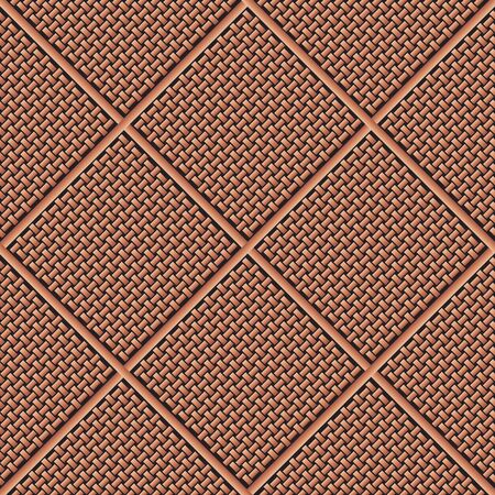 Weaved traditional wooden patternのイラスト素材