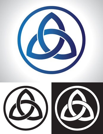 Celtic Trinity Knot Vector illustration.のイラスト素材