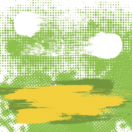 Abstract Grunge rough spot halftoneのイラスト素材