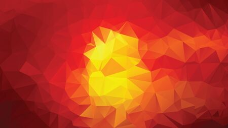 yellow red dark abstract low poly design vector background illustration