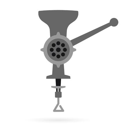 retro meat grinder front view vector illustrationのイラスト素材