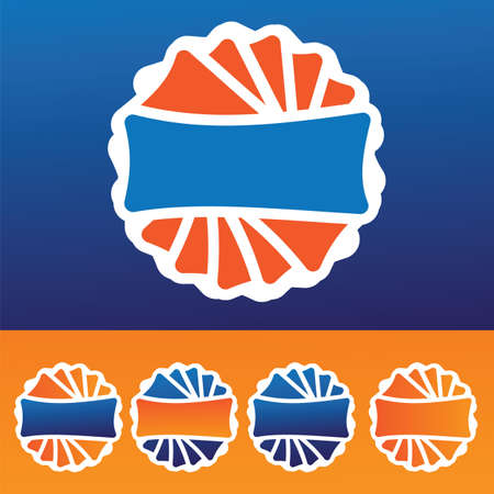 web promotion labels abstract vector illustrationのイラスト素材