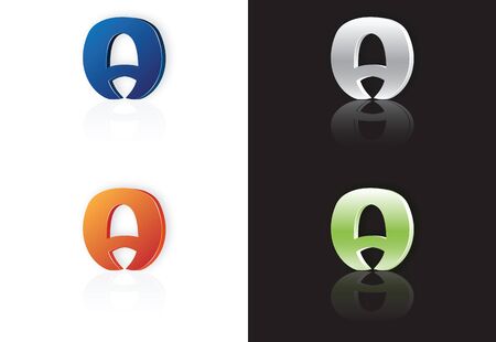 letter a design icon vector illustartionのイラスト素材