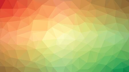 abstract red green low polygonal background vector illustrationのイラスト素材